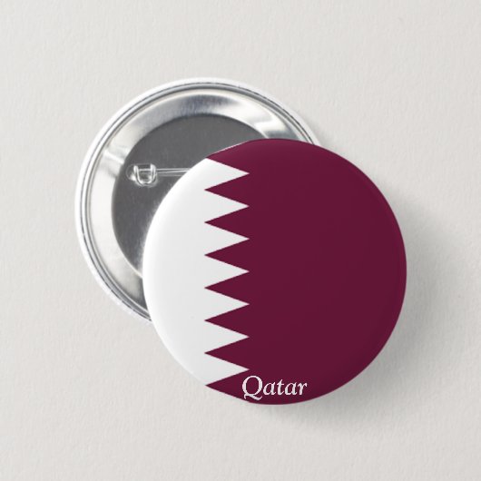 Flagge von Qatar Button (Vorne & Hinten)