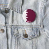 Flagge von Qatar Button (Beispiel)