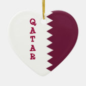 Flagge von Qatar Keramikornament (Vorne)