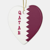 Flagge von Qatar Keramikornament (Links)