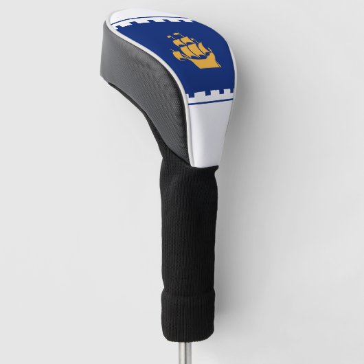 Flagge von Quebec City Golf Head Cover Headcover (angewinkelt)
