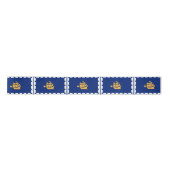 Flagge von Quebec City Satin Ribbon Satinband (Vorderseite)