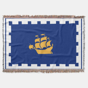 Flagge von Quebec-City-Throw-Blanket Decke