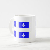 Flagge von Québec Kaffeetasse (Vorderseite Links)