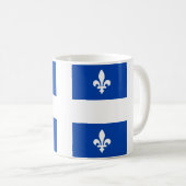 Flagge von Québec Kaffeetasse (VorderseiteRechts)