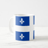 Flagge von Québec Kaffeetasse (Vorderseite Links)