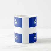 Flagge von Quebec Kaffeetasse (Mittel)
