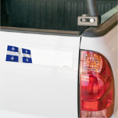 Flagge von Quebec, Kanada Autoaufkleber (Auf Lkw)