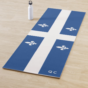 Flagge von Québec, Kanada Yogamatte