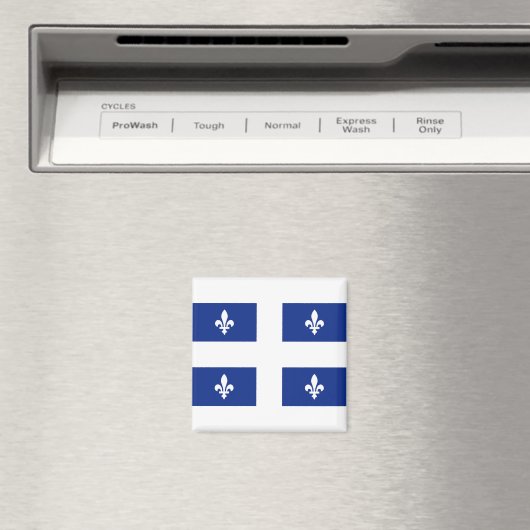 Flagge von Quebec Magnet (In Situ (Geschirrspüler))
