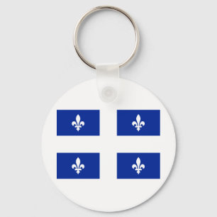Flagge von Quebec Schlüsselanhänger