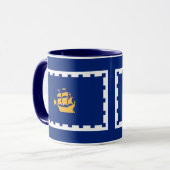 Flagge von Québec-Stadt Tasse (Vorderseite Links)