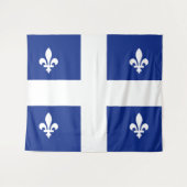 Flagge von Quebec Wandteppich (Vorderseite (Horizontal))