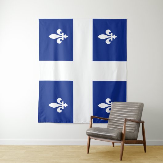 Flagge von Quebec Wandteppich (Beispiel)