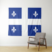 Flagge von Quebec Wandteppich (Beispiel (Horizontal))