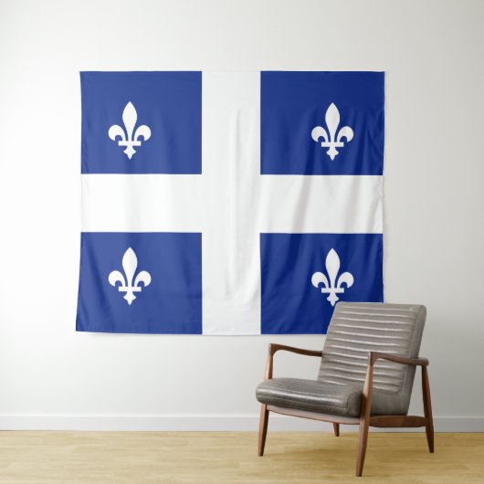 Flagge von Quebec Wandteppich (Beispiel (Horizontal))