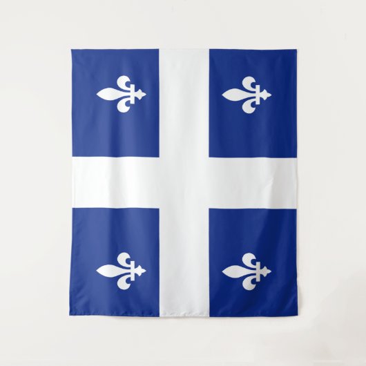 Flagge von Quebec Wandteppich (Vorderseite)