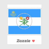 Flagge von Queens, New York Aufkleber (Blatt)