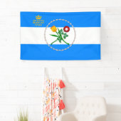 Flagge von Queens (Stadtbezirk von New York) Banner (Insitu)