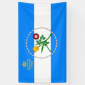 Flagge von Queens (Stadtbezirk von New York) Banner (Vertikal)