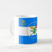 Flagge von Queens (Stadtbezirk von New York) Kaffeetasse (Vorderseite Links)