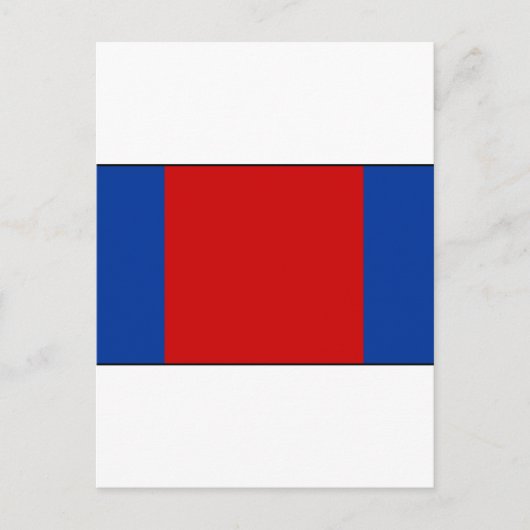 Flagge von Quito Ecuador Postkarte (Vorderseite)