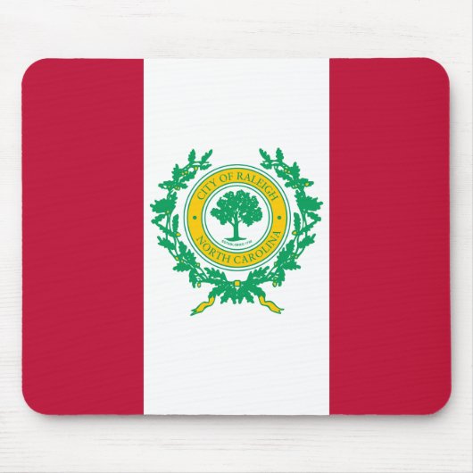 Flagge von Raleigh, North Carolina Mouse Pad Mousepad (Vorne)