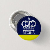 Flagge von Regina, Saskatchewan Button (Vorne & Hinten)