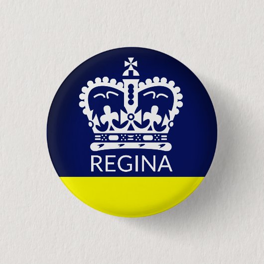 Flagge von Regina, Saskatchewan Button (Vorderseite)