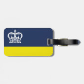 Flagge von Regina, Saskatchewan Gepäckanhänger (Rückseite horizontal)