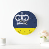 Flagge von Regina, Saskatchewan Große Wanduhr (Zuhause)