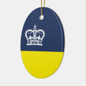 Flagge von Regina, Saskatchewan Keramik Ornament (Links)
