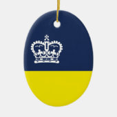 Flagge von Regina, Saskatchewan Keramik Ornament (Vorne)