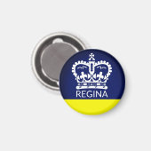Flagge von Regina, Saskatchewan Magnet (Vorderseite/Rückseite)