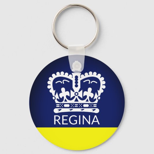 Flagge von Regina, Saskatchewan Schlüsselanhänger (Vorderseite)