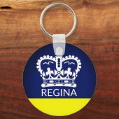 Flagge von Regina, Saskatchewan Schlüsselanhänger (Vorderseite)