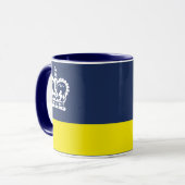 Flagge von Regina, Tasse Saskatchewan (Vorderseite Links)