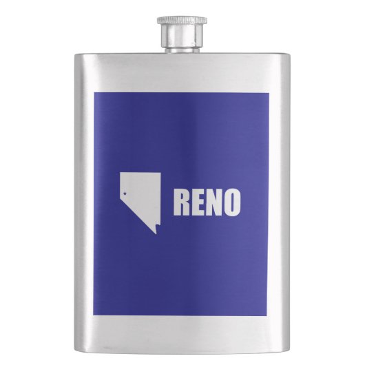 Flagge von Reno, Flasche von Nevada Flachmann (Vorderseite)