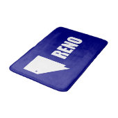 Flagge von Reno, Nevada Bad Mat Badematte (Schrägansicht)