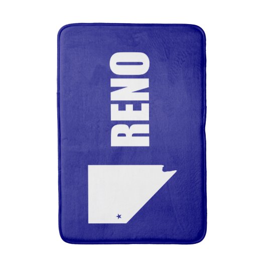 Flagge von Reno, Nevada Bad Mat Badematte (Vorderseite Vertikal)
