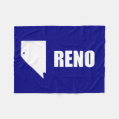 Flagge von Reno, Nevada Fleece Blanket (Vorderseite (Horizontal))