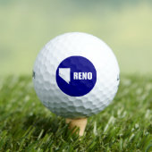 Flagge von Reno, Nevada Golf Balls Golfball (Insitu T-Shirt)