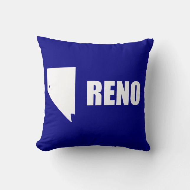 Flagge von Reno, Nevada-Kissen Kissen (Vorderseite)