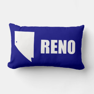 Flagge von Reno, Nevada Lumbar Pillow Lendenkissen