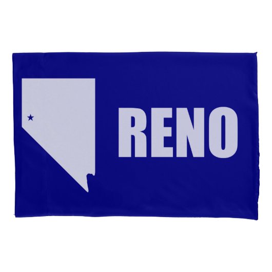 Flagge von Reno, Nevada Pillowcase Kissenbezug (Vorderseite)