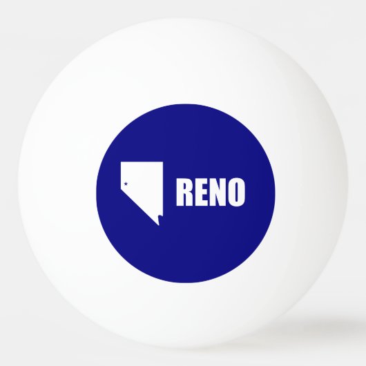 Flagge von Reno, Nevada Ping Pong Ball Tischtennisball (Vorderseite)