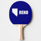 Flagge von Reno, Nevada Ping Pong Paddle Tischtennis Schläger (Vorderseite)
