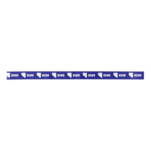 Flagge von Reno, Nevada Satin Ribbon Satinband (Vorderseite)