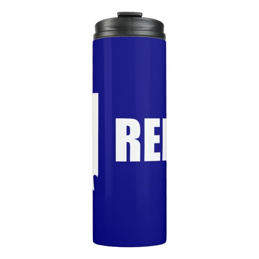 Flagge von Reno, Nevada Thermal Tumbler Thermosbecher (Vorderseite)