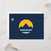 Flagge von Reno (Stadt Nevada) Karte (Vorderseite/Rückseite Beispiel)